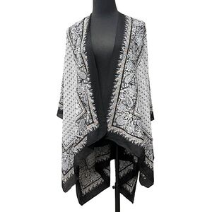 ANTRHOPOLOGIE KIMONO - BLACK, WHITE, GOLD